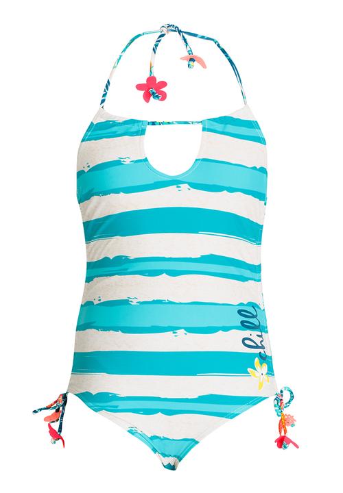 Pop Candy - Stripe One Piece Swimsuit Green