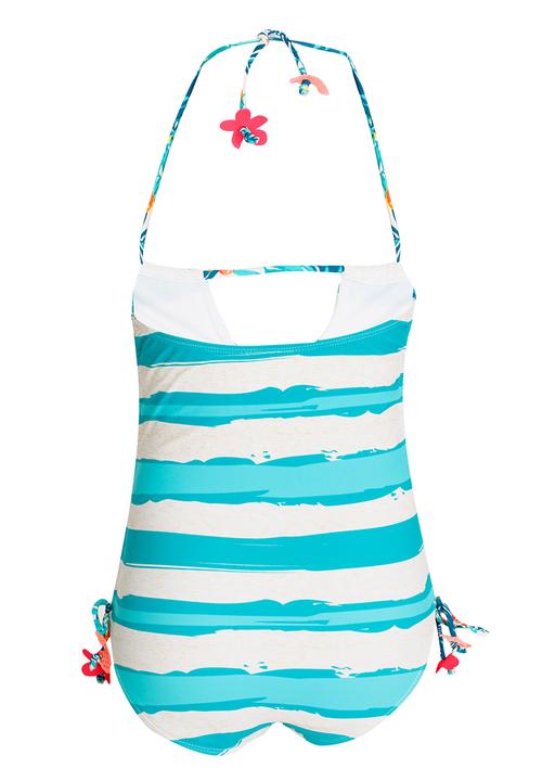 Pop Candy - Stripe One Piece Swimsuit Green