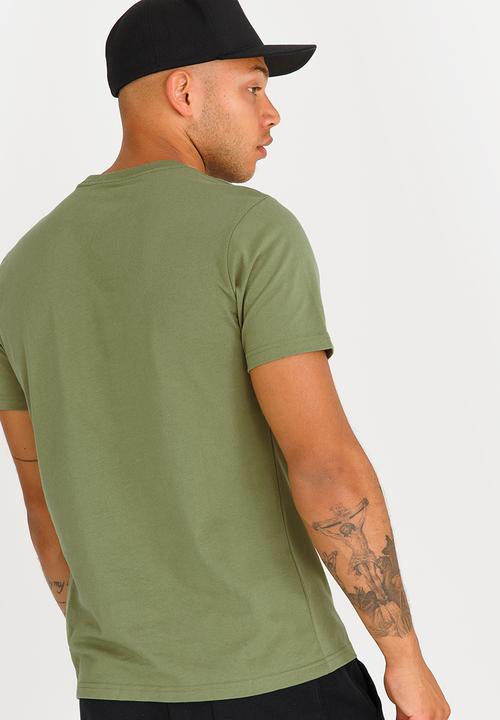 Converse - Flyknit Wordmark Stacked Tee Khaki Green