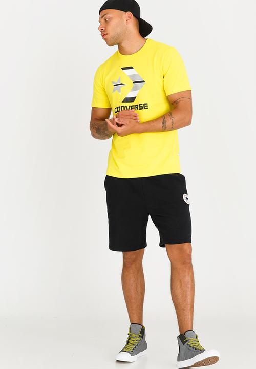 Converse - Star Chevron Stripe Fill Tee Yellow