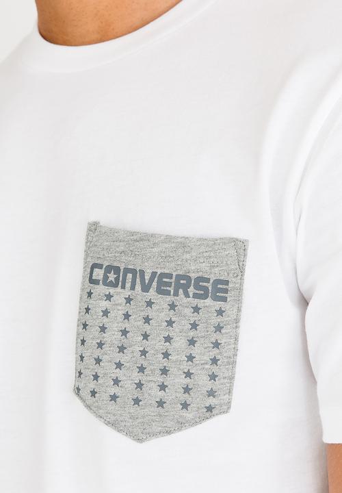 Converse - Star Print Pocket Tee White