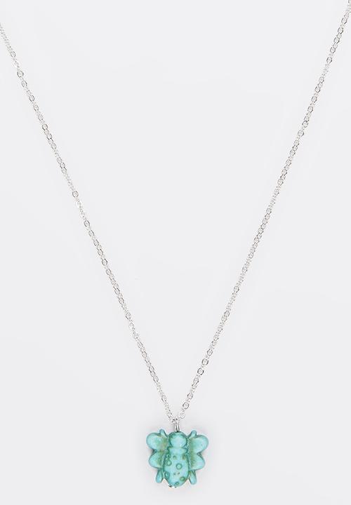 Jewels and Lace - Little Bee Necklace  Silver