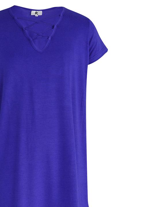 Rebel Republic - Criss Cross Front A-line Dress Blue