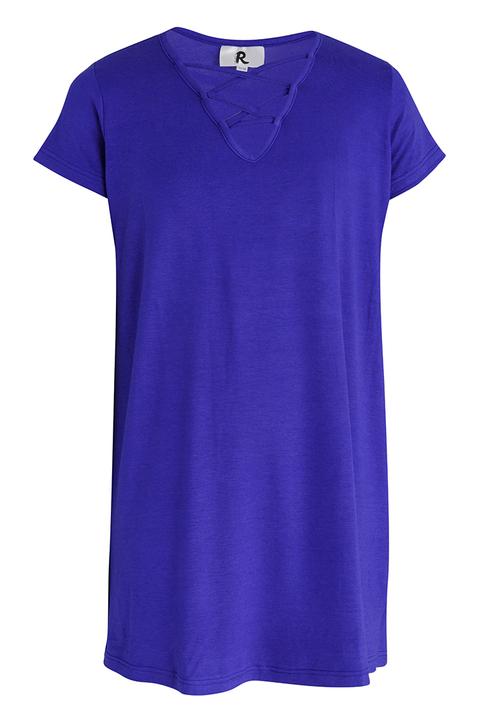 Rebel Republic - Criss Cross Front A-line Dress Blue