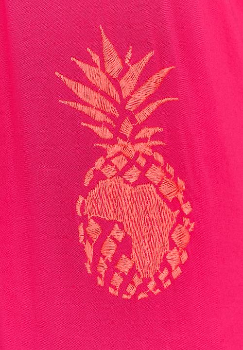 Eco Punk - Jumpsuit with Pineapple Print Dark Pink