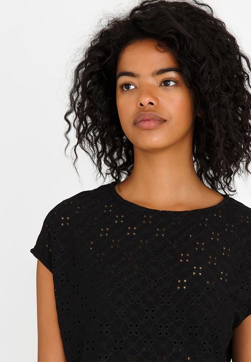 edit - Lace Tee Black