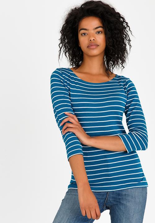 edit - Longsleeve Stripe Top Navy