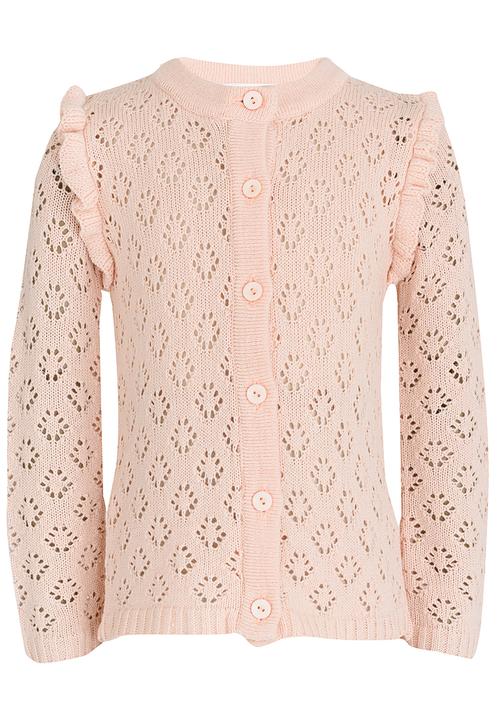See-Saw - Cardi with Frill Detail Pale Pink