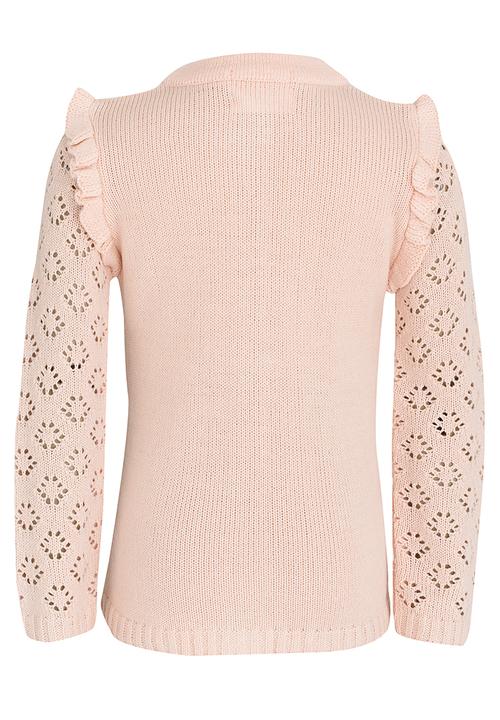 See-Saw - Cardi with Frill Detail Pale Pink