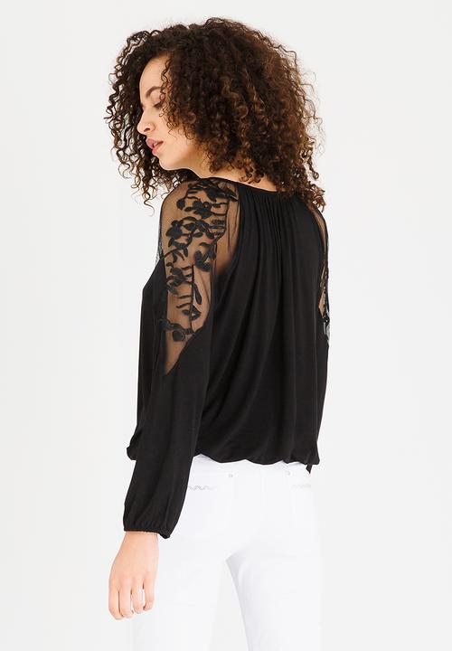 cath.nic - Light Up The Sky Knit Top Black
