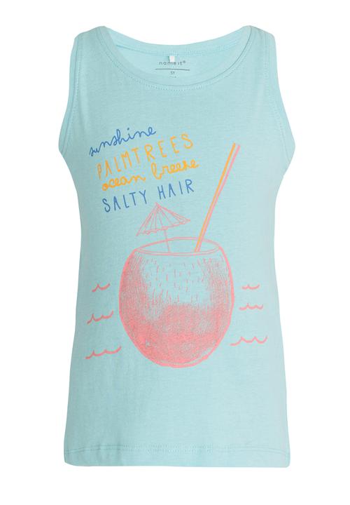 Name It - Printed Tee Pale Blue