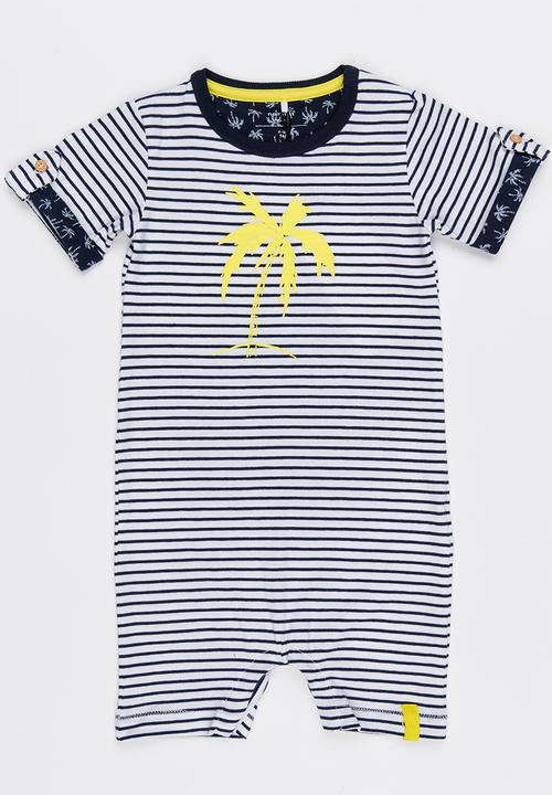 Name It - Stripped Romper Navy