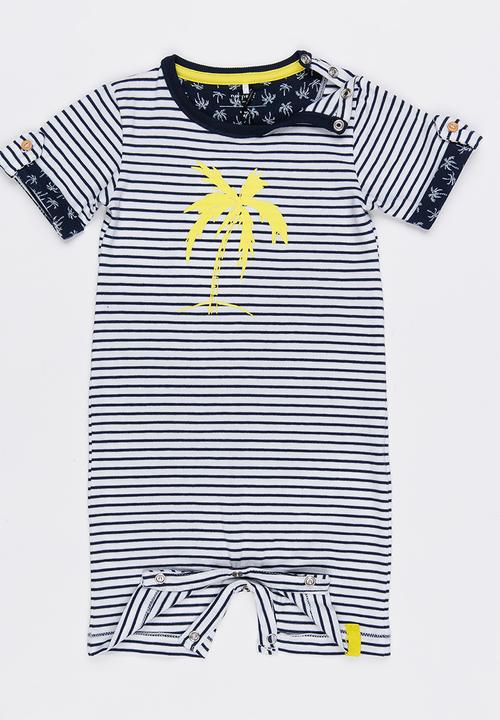 Name It - Stripped Romper Navy