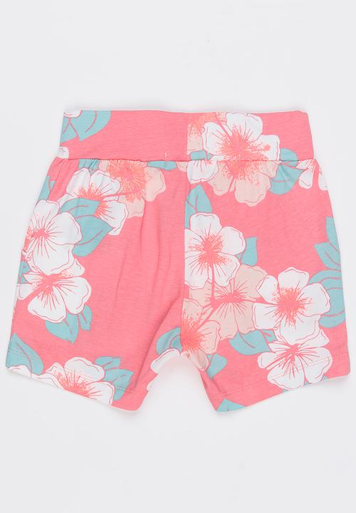 Name It - Printed Shorts Pale Pink