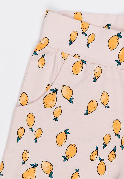 Name It - Printed Shorts Pale Pink