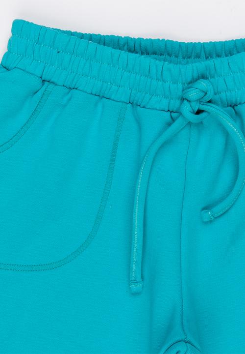 Rebel Republic - Knit Pull On Shorts Green