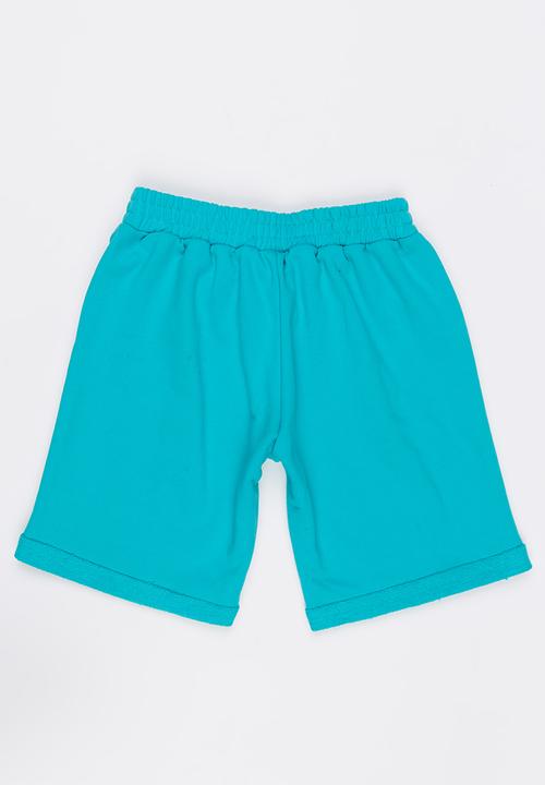 Rebel Republic - Knit Pull On Shorts Green