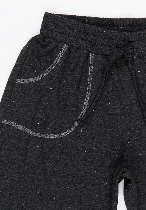 Rebel Republic - Knit Pull On Shorts Mid Grey