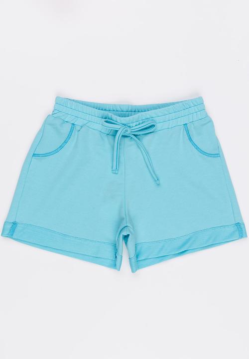Rebel Republic - Fleece Shorts Mid Blue
