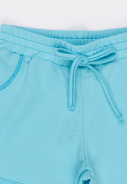 Rebel Republic - Fleece Shorts Mid Blue