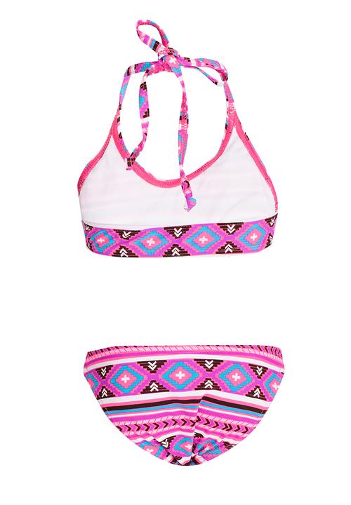 Sun Things - Strappy Bralet & Panty Set Multi-colour
