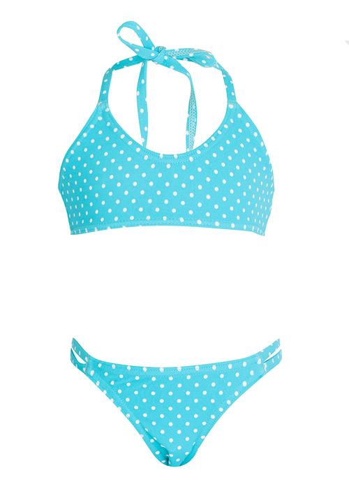 Sun Things - Strapy Bralet & Panty Set Mid Green