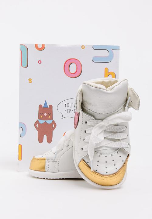 shooshoos - Mix Kick High  Top Sneaker White