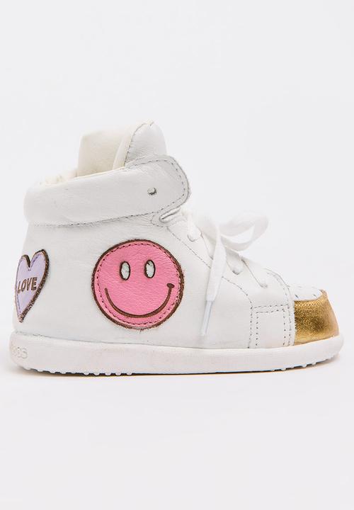 shooshoos - Mix Kick High  Top Sneaker White