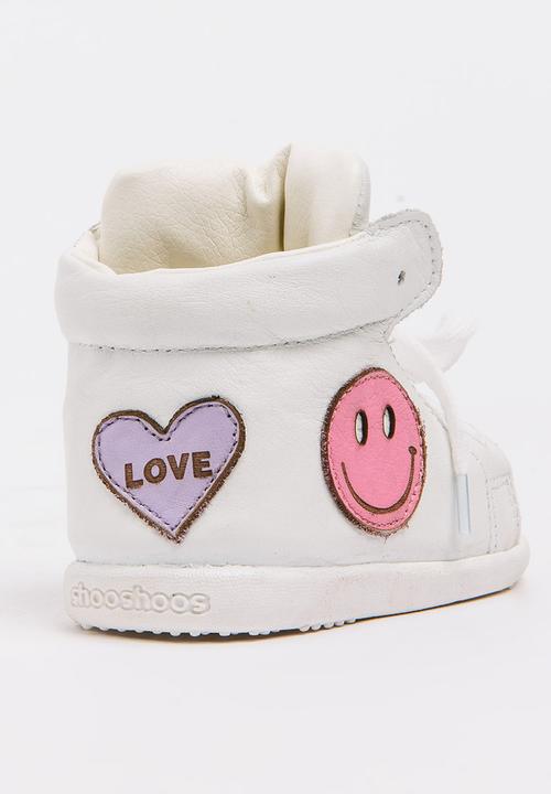 shooshoos - Mix Kick High  Top Sneaker White
