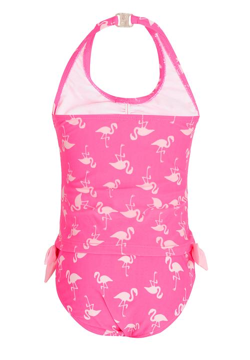 Pop Candy - Flamingo Printed 2 Piece Swimsuit Mid Pink