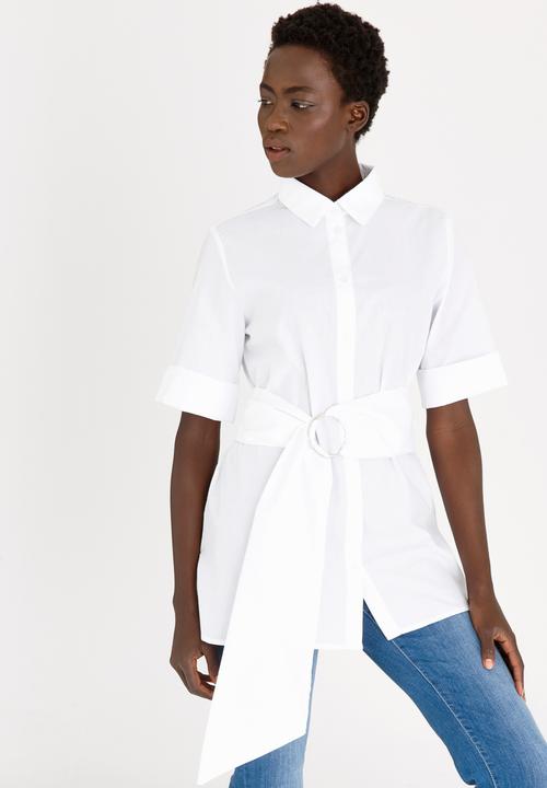 STYLE REPUBLIC - Ring Detail Shirt White
