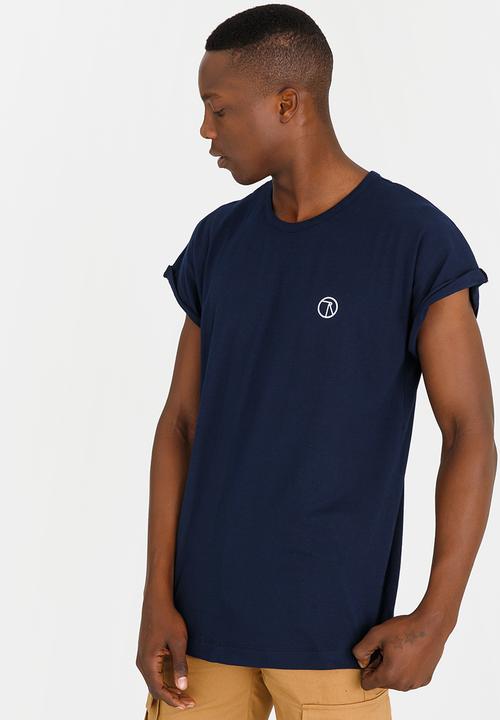 Resist - Oversized Longline T Shirt Navy
