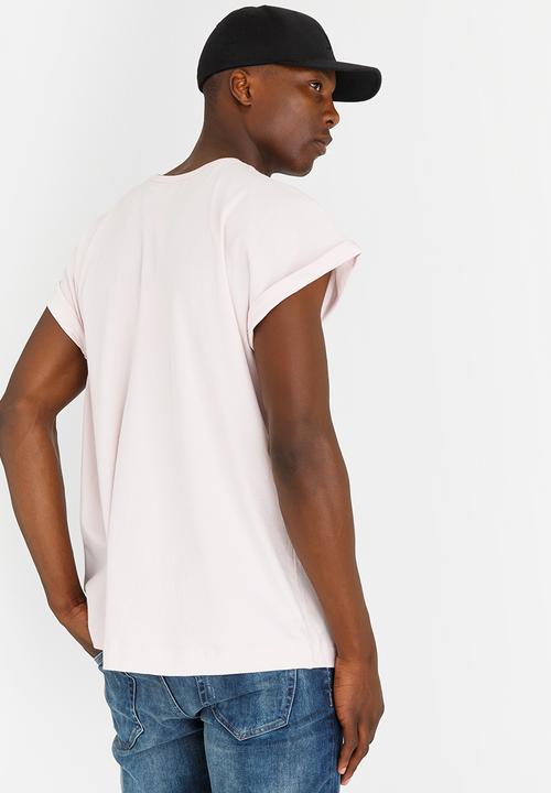 Resist - Oversized Longline T Shirt Pale Pink