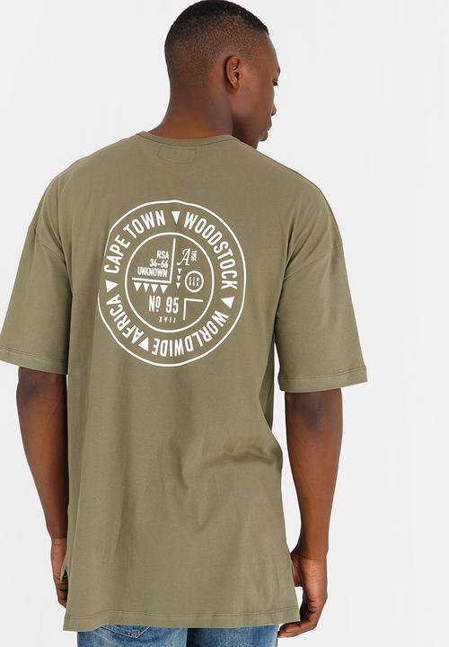 Resist - Oversized T Shirt Khaki Green