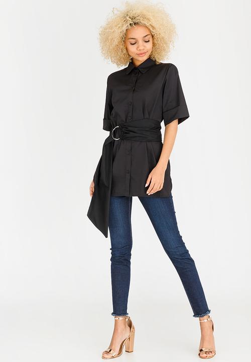 STYLE REPUBLIC - Ring Detail Shirt Black