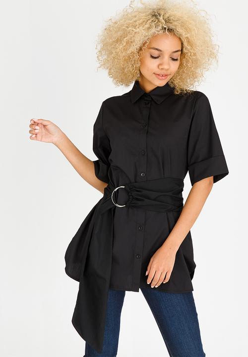 STYLE REPUBLIC - Ring Detail Shirt Black