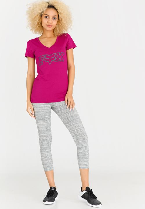 Fox - Cortex V-neck Tee Burgundy