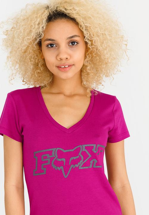 Fox - Cortex V-neck Tee Burgundy