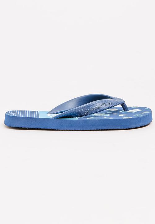World Tribe - Outerspace Flip Flops Navy