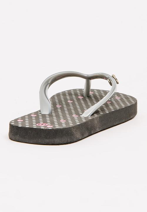 World Tribe - Valentine Flip Flops Black