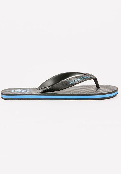 World Tribe - Ultimate Boys Flip Flops Black