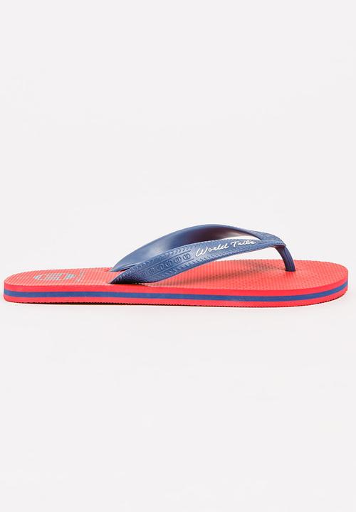 World Tribe - Ultimate Boys Flip Flops Red