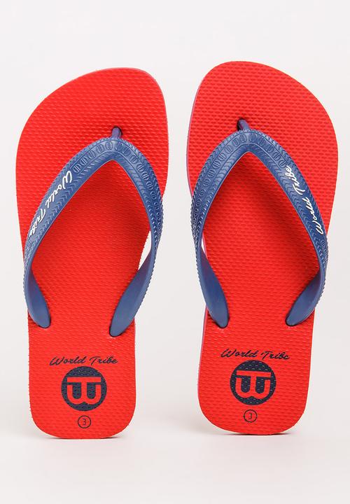 World Tribe - Ultimate Boys Flip Flops Red