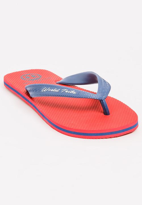 World Tribe - Ultimate Boys Flip Flops Red
