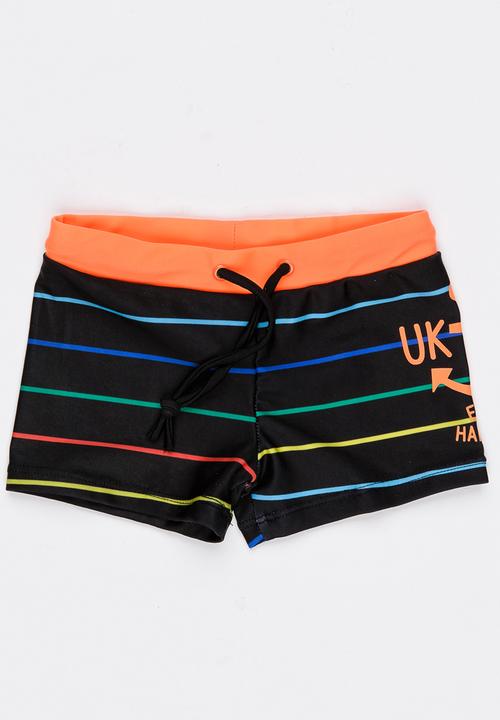 Pop Candy - Stripe Swim Shorts Multi-colour