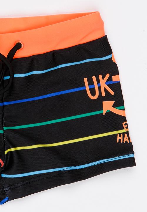 Pop Candy - Stripe Swim Shorts Multi-colour