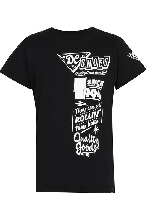 DC - Benefit  Short Sleeve Boys Tee Black
