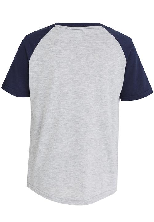 DC - Ball Game Raglan  Short Sleeve Boys Tee Grey