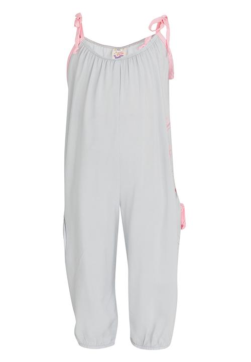 Eco Punk - Jumpsuit with Pineapple Print Grey