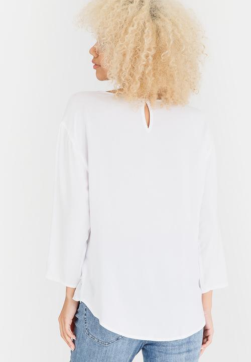 ONLY - Heidi Frill Top White